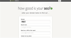 Desktop Screenshot of howgoodisyourseo.com